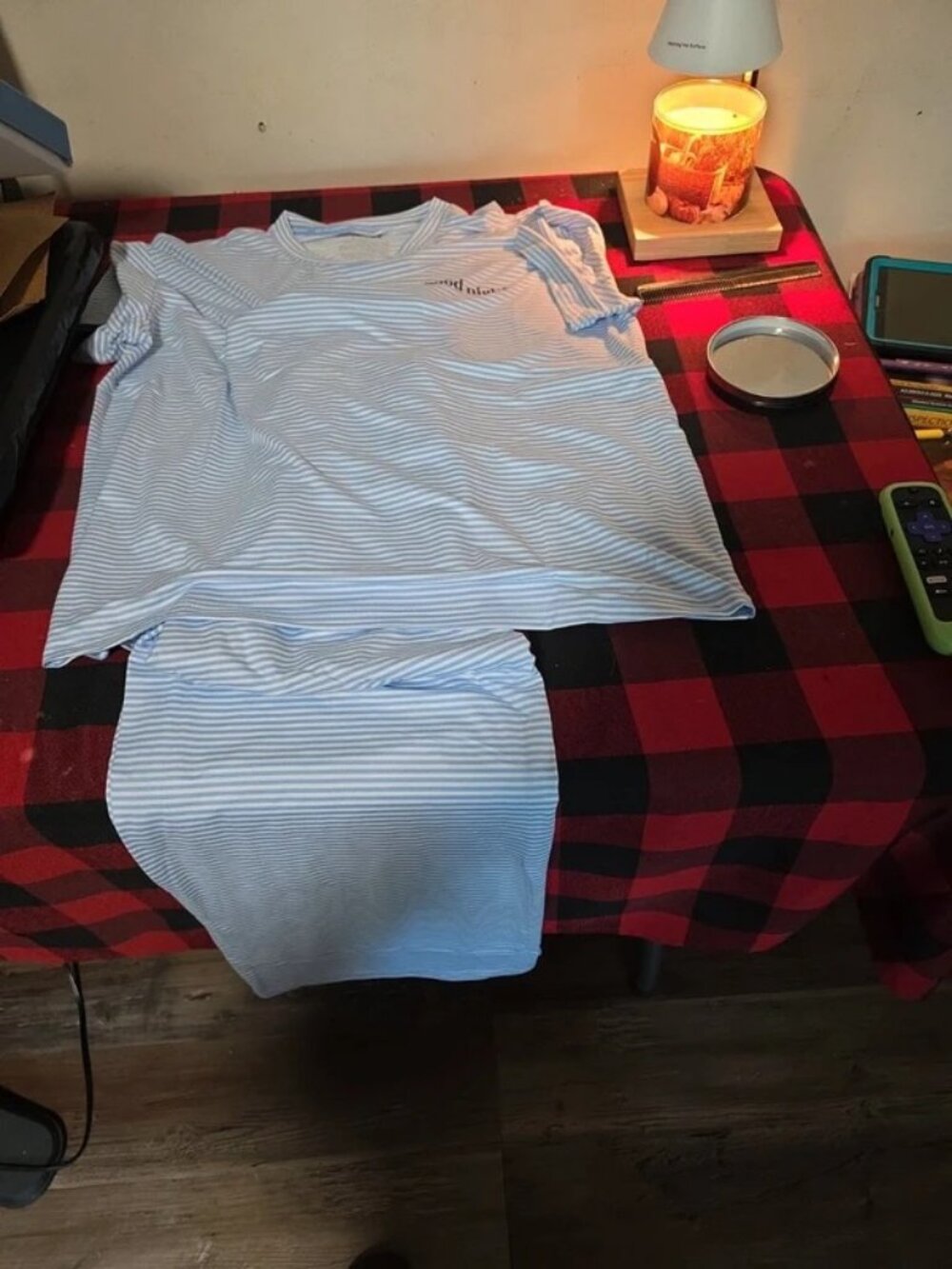 Joyspun Men's Polo Shirt, Light Blue, Size M, New without Tags